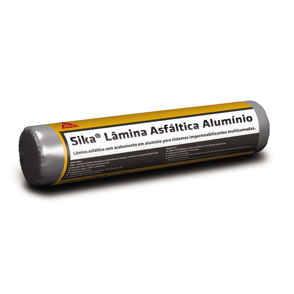 Manta Asfáltica Sika Alumínio 2mm Rolo 10m