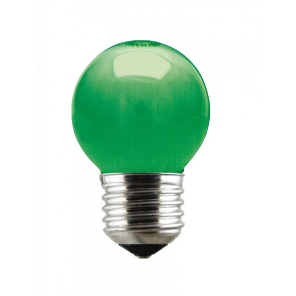 Lâmpada Led Bolinha 15w Verde 220v E27 Brasilux