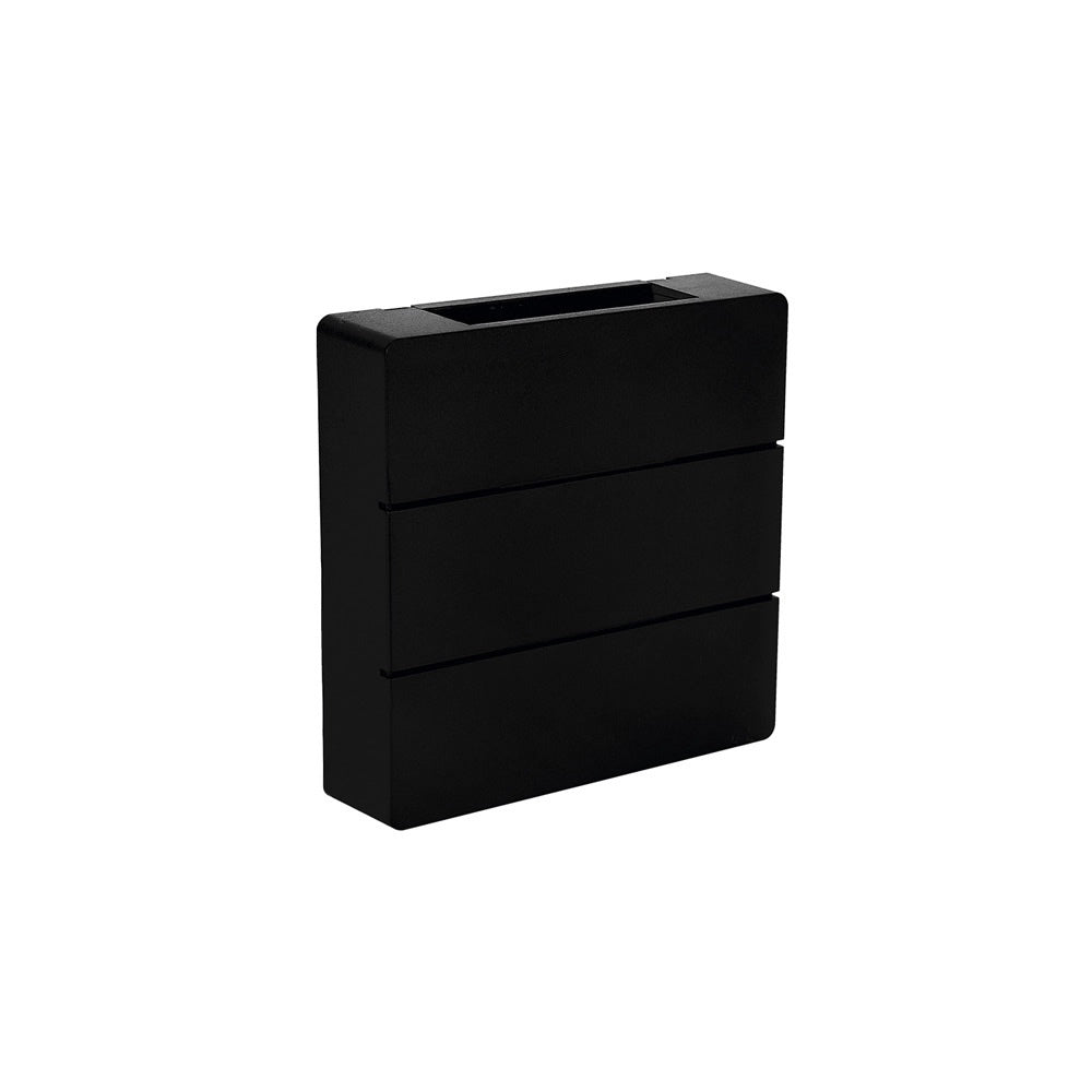 Arandela Led Taschibra Pilar 6w Facho Duplo 3000k Preta