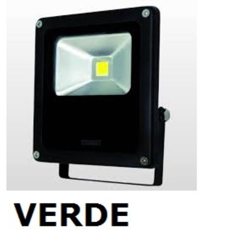 Refletor Led 10w Luz Verde Brasilux