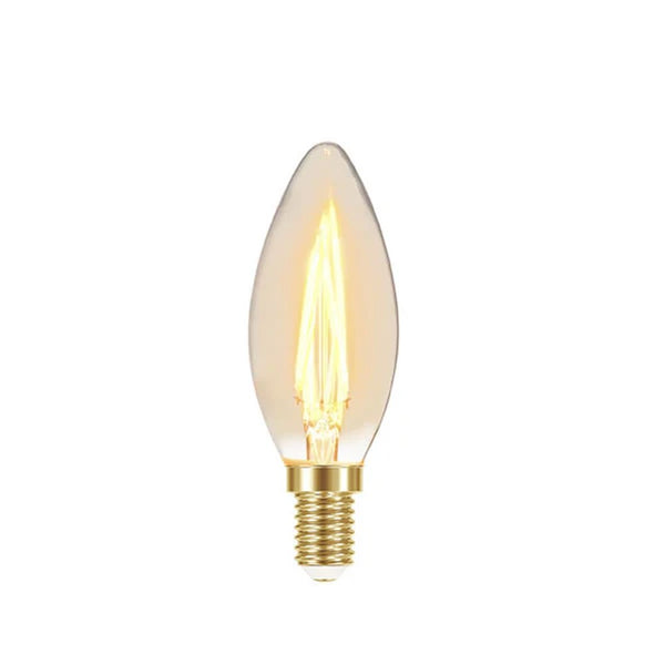 Lâmpada Filamento Vintage Vela 127V B35 Ambar Taschibra