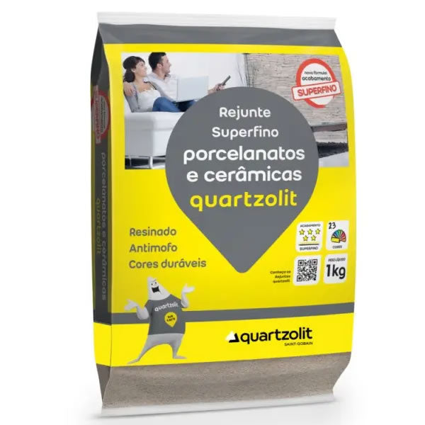 Rejunte Quartzolit Para Porcelanato Branco 1kg