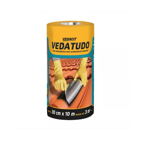 Fita Asfáltica Vedatudo Vedacit 30cm X 10m