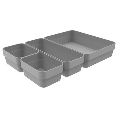 Organizador De Gavetas Logic 4 Divisórias 35x20x7,5cm Martiplast