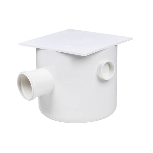 Caixa Sifonada Krona Com Tampa Quadrada 250x75mm Branco
