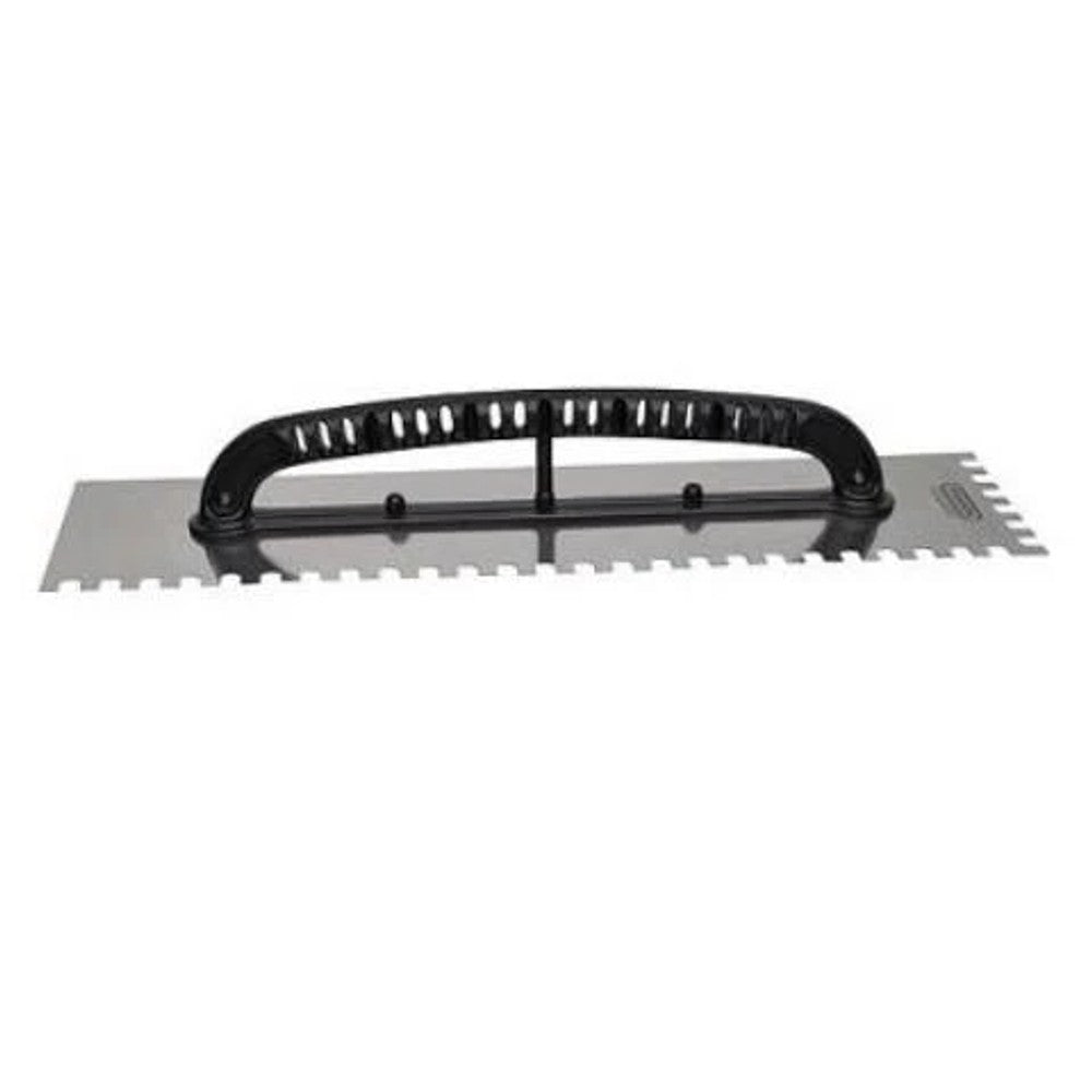 Desempenadeira de Aço Dentada 12x48 cm com Cabo de Plástico