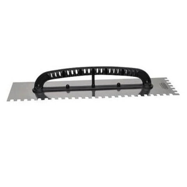 Desempenadeira de Aço Dentada 12x48 cm com Cabo de Plástico