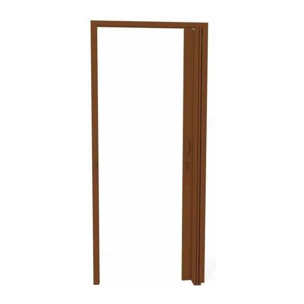 Porta Sanfonada Sanfplasbil em PVC 70 cm x 120 cm Mogno