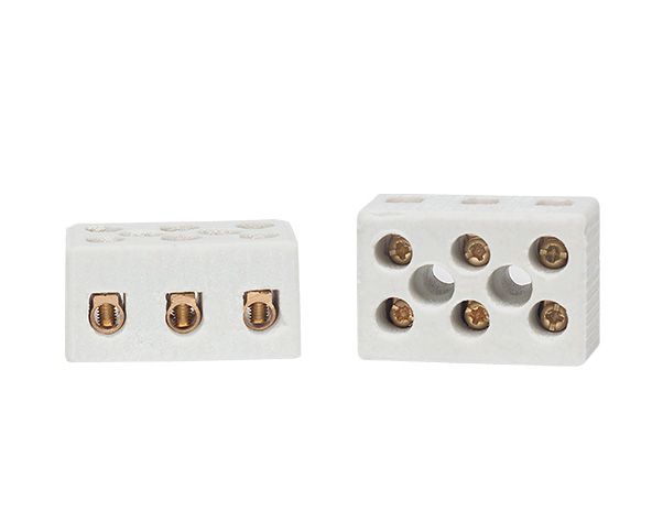 Conector Tripolar De Porcelana 10mm 50a Decorlux