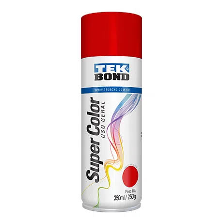 Tinta Spray Tekbond Uso Geral Vermelho 350ml