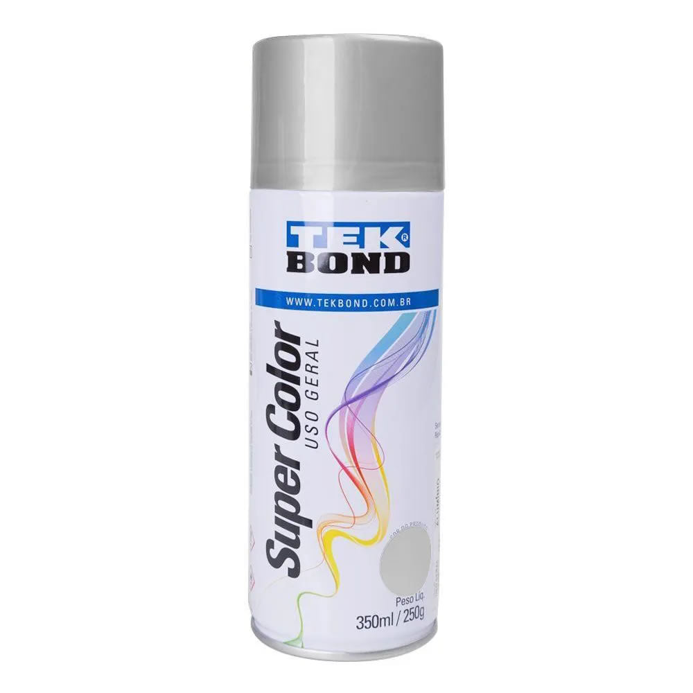 Tinta Spray Metálico Tekbond Cromado 350ml