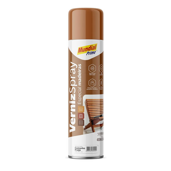 Verniz Spray Aeroflex Para Madeira Freijó 400ml Com Proteção Uv
