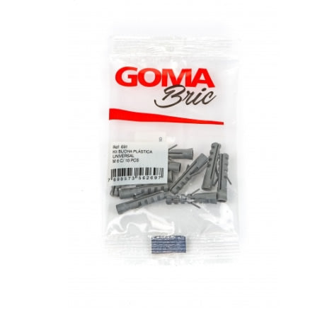 Kit Bucha Plástica Universal M6 Altimex Com 10 Peças