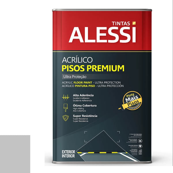 Tinta Piso Acrílica Premium Alessi Cinza 18L