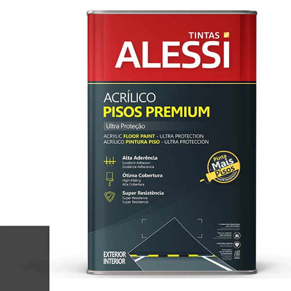 Tinta Piso Acrílica Premium Alessi Cinza Chumbo 18l