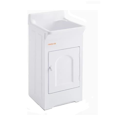 Gabinete para Tanque StiloFibras com Esfregador Frontal 20L Branco