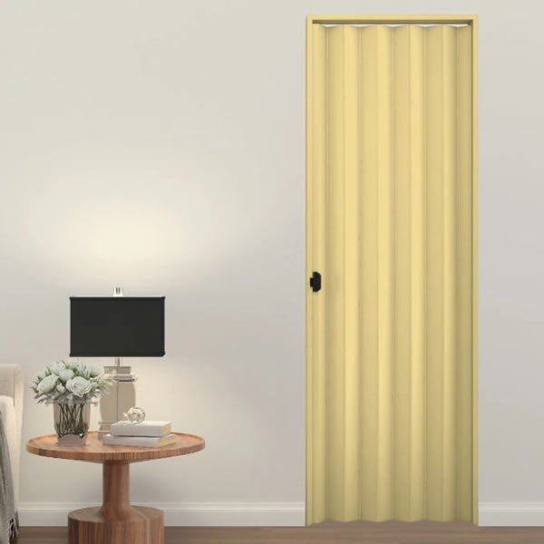 Porta Sanfonada Bianchini Pvc 60cm X 210cm Areia