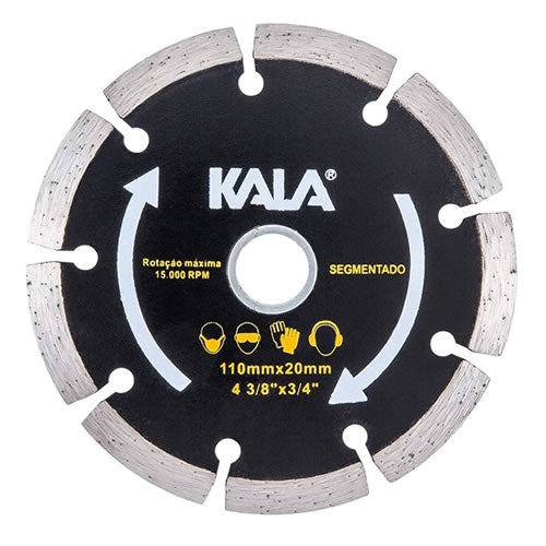 Disco Diamantado Segmentado Kala 110x20mm