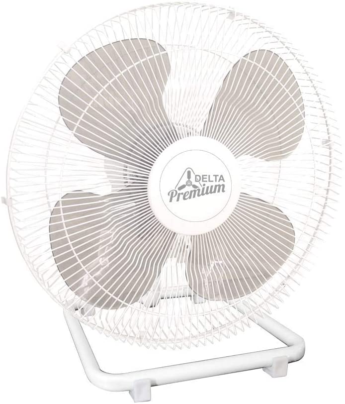 Ventilador De Mesa Venti Delta Premium 50cm Branco Grade Aço Bivolt