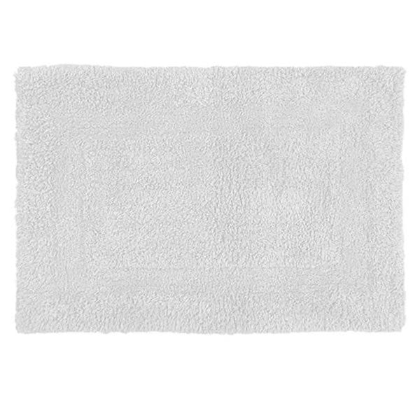 Tapete de algodão branco 60x40 cm Uzoo