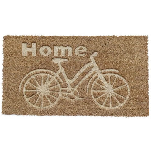 Capacho Fibra De Coco Uzoo Bike 60x40cm Komlog