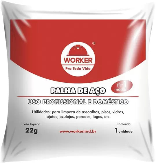 Palha De Aço Nº 1 22g Worker