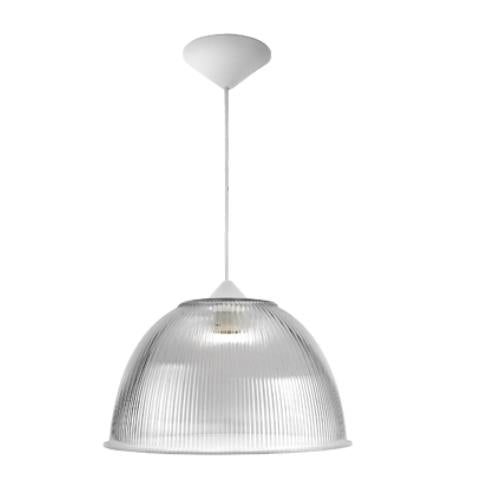 Luminária Pendente Olivo em Acrílico Domo 12 Polegadas 160W Bivolt