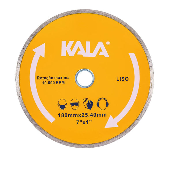 Disco Diamantado Liso Kala 180x25.4mm