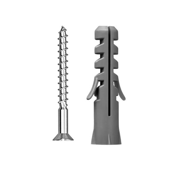 Kit Parafuso Madeira 4.8x50mm Com Bucha 8mm Sforplast 6 Peças