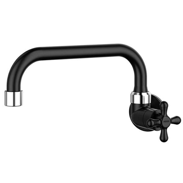 Torneira Para Pia De Banheiro Viqua Horizontal Preta