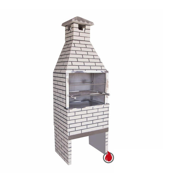 Churrasqueira De Concreto Tijolinho Marfim 65cm Litoral Sul