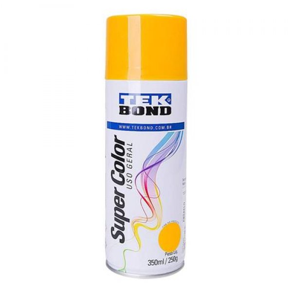 Tinta spray uso geral Tekbond amarelo 350ml