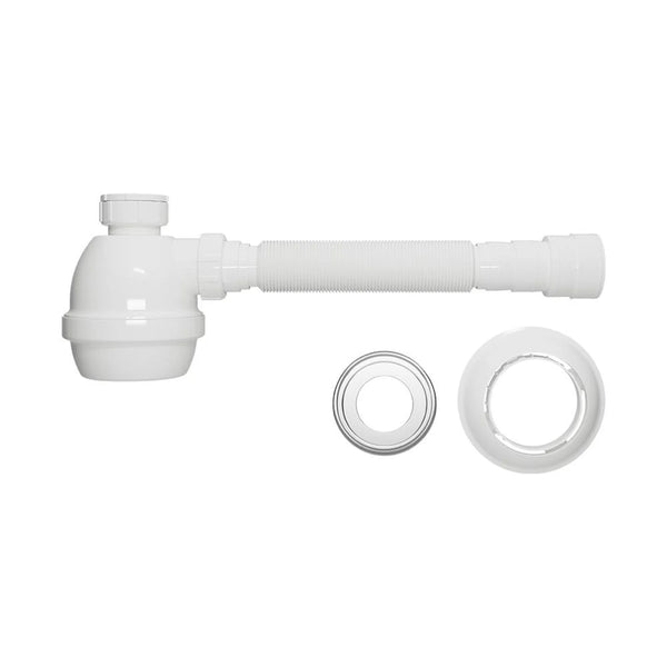 Sifão Copo Branco Universal para Pias/Tanques Blukit