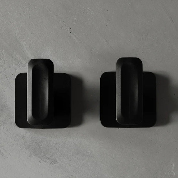 Conjunto De Ganchos De Parede Eleve Preto Martiplast