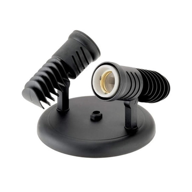 Spot Injetado Pop 2 Lâmpada Preto Dital
