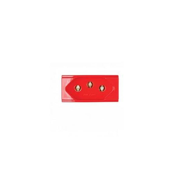 Tomada Módulo 2P+T 20A Vermelho 3 Pinos Duale Up Iriel