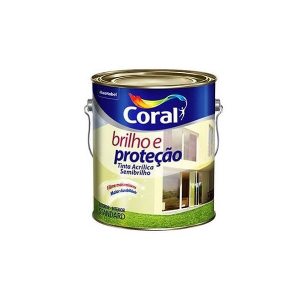 Tinta Acrílica Brilho e Proteção 3,6L Branco Coral