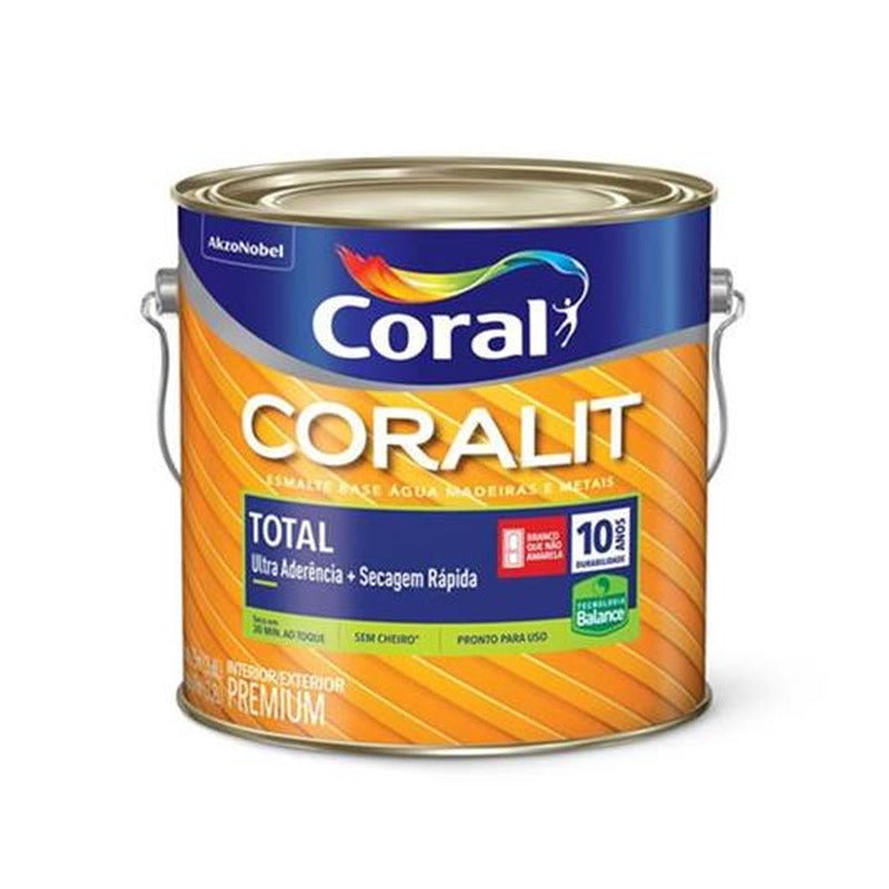 Tinta Esmalte Coralit Total Brilho Balance 3,6L Branco Coral