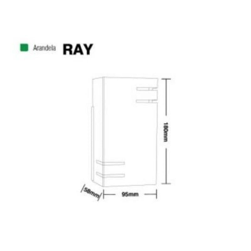 Arandela Ray Led 10W 2700K Branco Taschibra