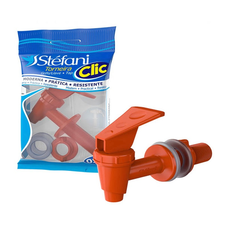 Torneira Clic Marrom para Filtro Barro