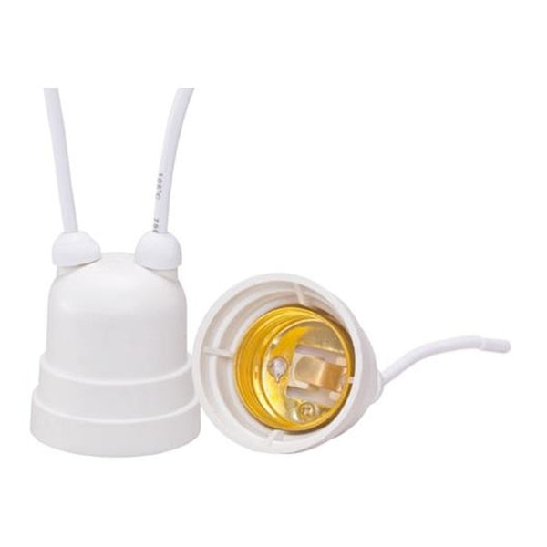 Porta Lâmpada Rabicho E27 Branco