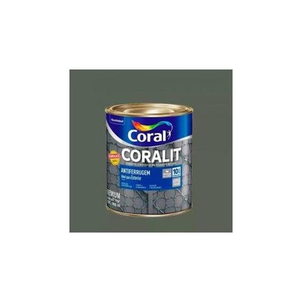 Tinta Esmalte Antiferrugem Coralit 900ml Cinza Coral