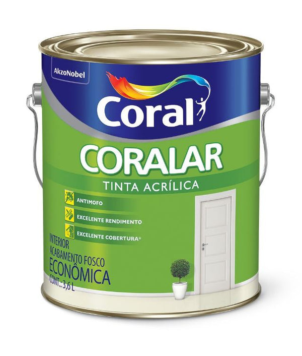 Tinta Acrílica Fosca Coralar Areia 3,6L Akzo Nobel