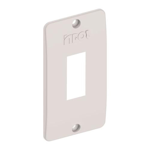 Tampa Para Eletroduto 3/4 Com 1 Tecla Inpol Branco
