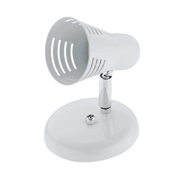 Luminária Spot Retrô Dital Articulável 1 Lâmpada Branco e Cromado