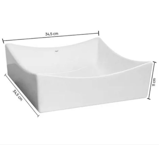 JAPI CUBA DE APOIO RAVENA 34,5X34,5 BRANCA