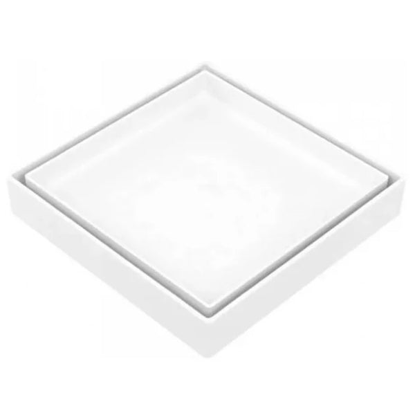 Ralo Oculto Quadrado Universal Astra 15x15 cm Branco