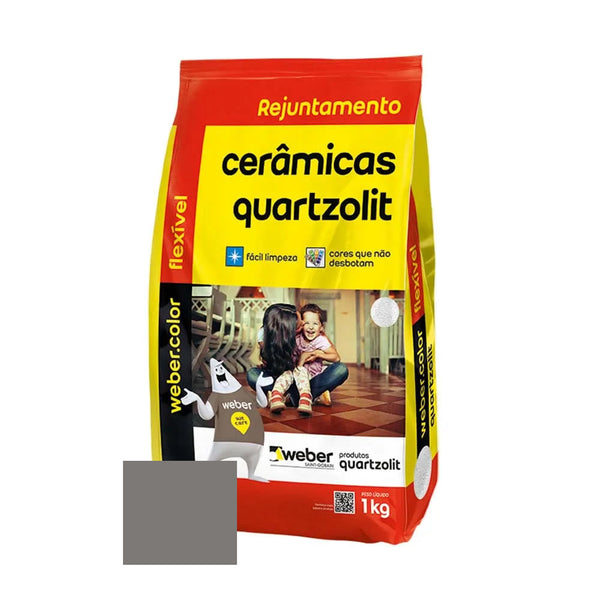 Rejunte Flex Cinza Outono 1kg Quartzolit