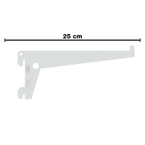 Suporte Para Trilho Simples Brasforma 25cm Branco Stsb-25b