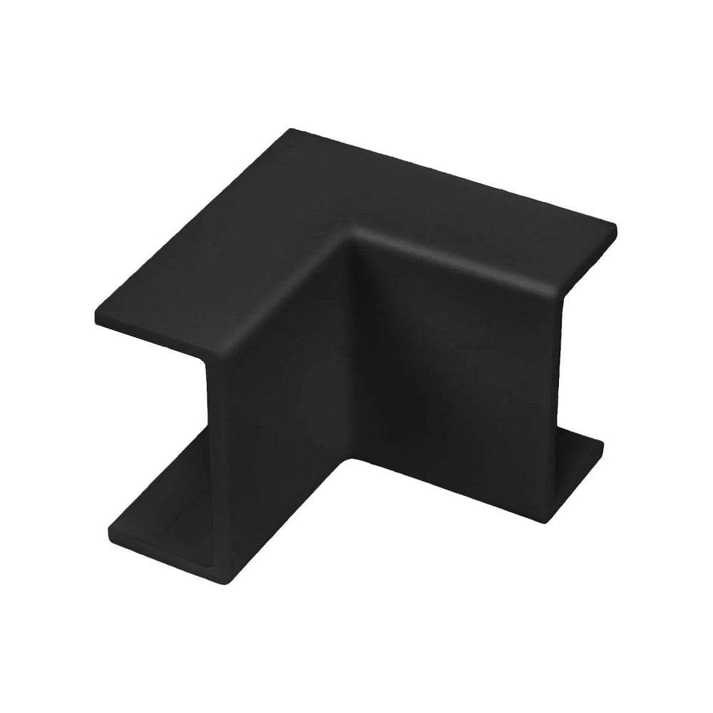 Angulo externo para canaleta 20x12mm preto
